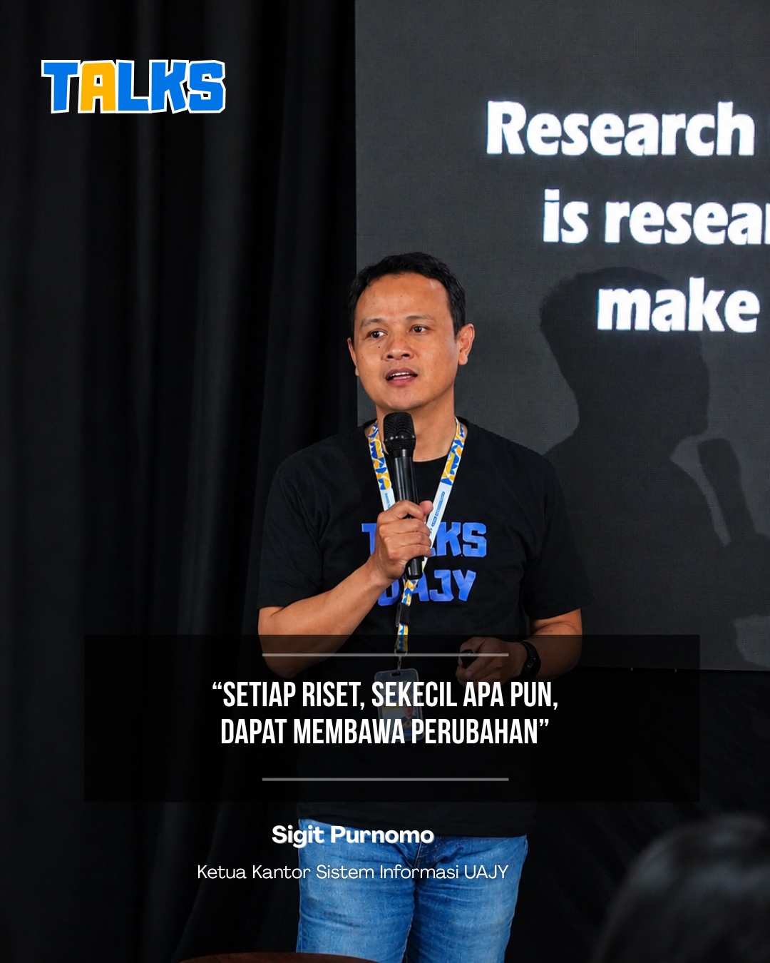 TALKS Season 1 speaker quote documentation